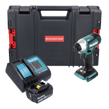 Makita DTD 155 SF1J-R clé à chocs sans fil 18 V 140 Nm sans balai + 1x batterie 3,0 Ah + chargeur + RHINO