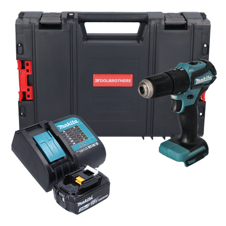 Makita DHP 483 SF1J-R perceuse à percussion sans fil 18 V 40 Nm + 1x batterie 3,0 Ah + chargeur + RHINO