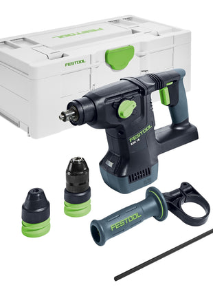 Marteau combiné à batterie Festool KHC 18 EB-Basic 18 V 2,6 J SDS-Plus Brushless (577447) + Systainer - sans batterie, sans chargeur