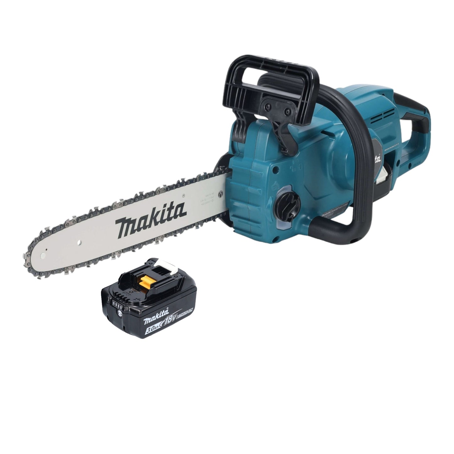 Tronçonneuse à batterie Makita DUC 357 FX3 18 V 35 cm sans balais + 1x batterie 3,0 Ah - sans chargeur