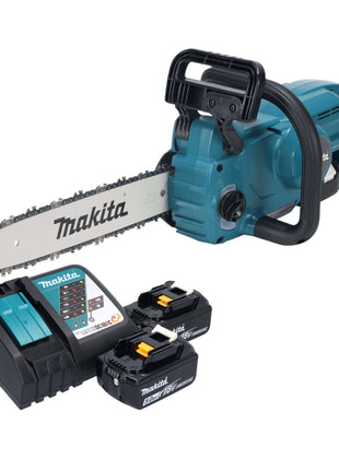 Tronçonneuse à batterie Makita DUC 357 RT2X3 18 V 35 cm sans balai + 2x batteries 5,0 Ah + chargeur