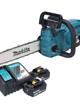 Tronçonneuse à batterie Makita DUC 357 RG2X3 18 V 35 cm sans balai + 2x batteries 6,0 Ah + chargeur