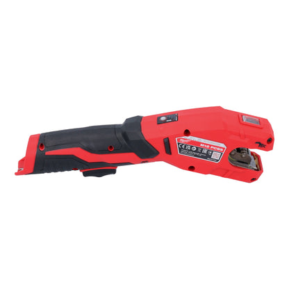 Coupe-tube en acier inoxydable sur batterie Milwaukee M12 PCSS-201C 12 V 12 - 28 mm + 1x batterie 2,0 Ah + étui - sans chargeur