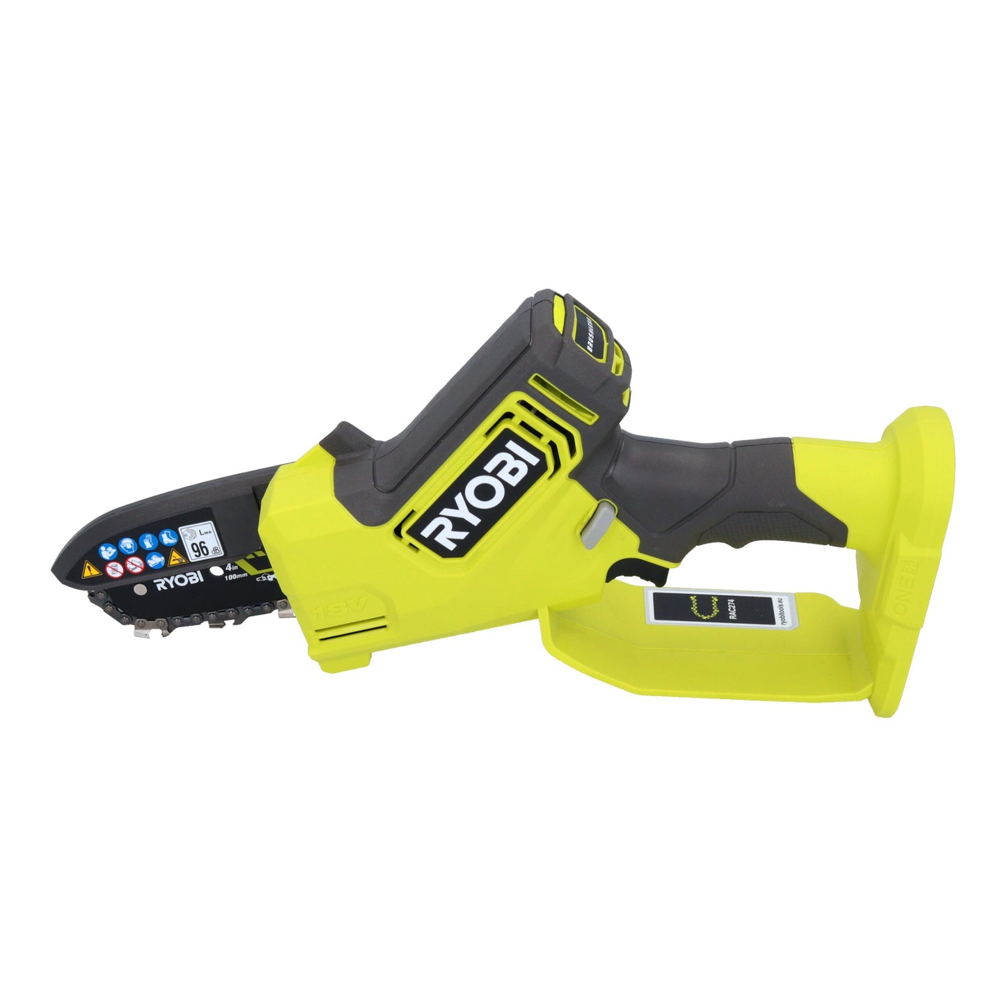 Scie d'élagage sur batterie RYOBI RY18PSX10A-0 18 V 10 cm brushless Solo (5133005433) - sans batterie, sans chargeur