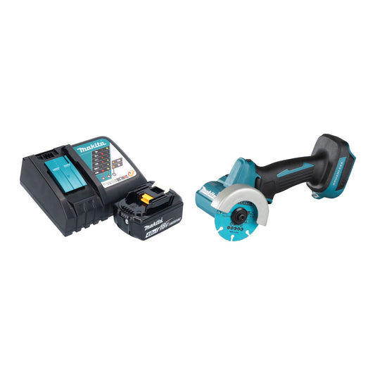 Makita DMC 300 RM1 Meuleuse d'angle sur batterie 18 V 76 mm sans balais + 1x batterie 4,0 Ah + chargeur