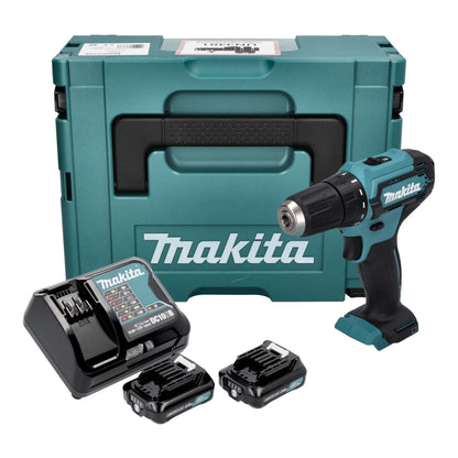 Makita DF 333 DSAJ perceuse-visseuse sans fil 12 V max. 30 Nm + 2x batteries 2,0 Ah + chargeur + Makpac