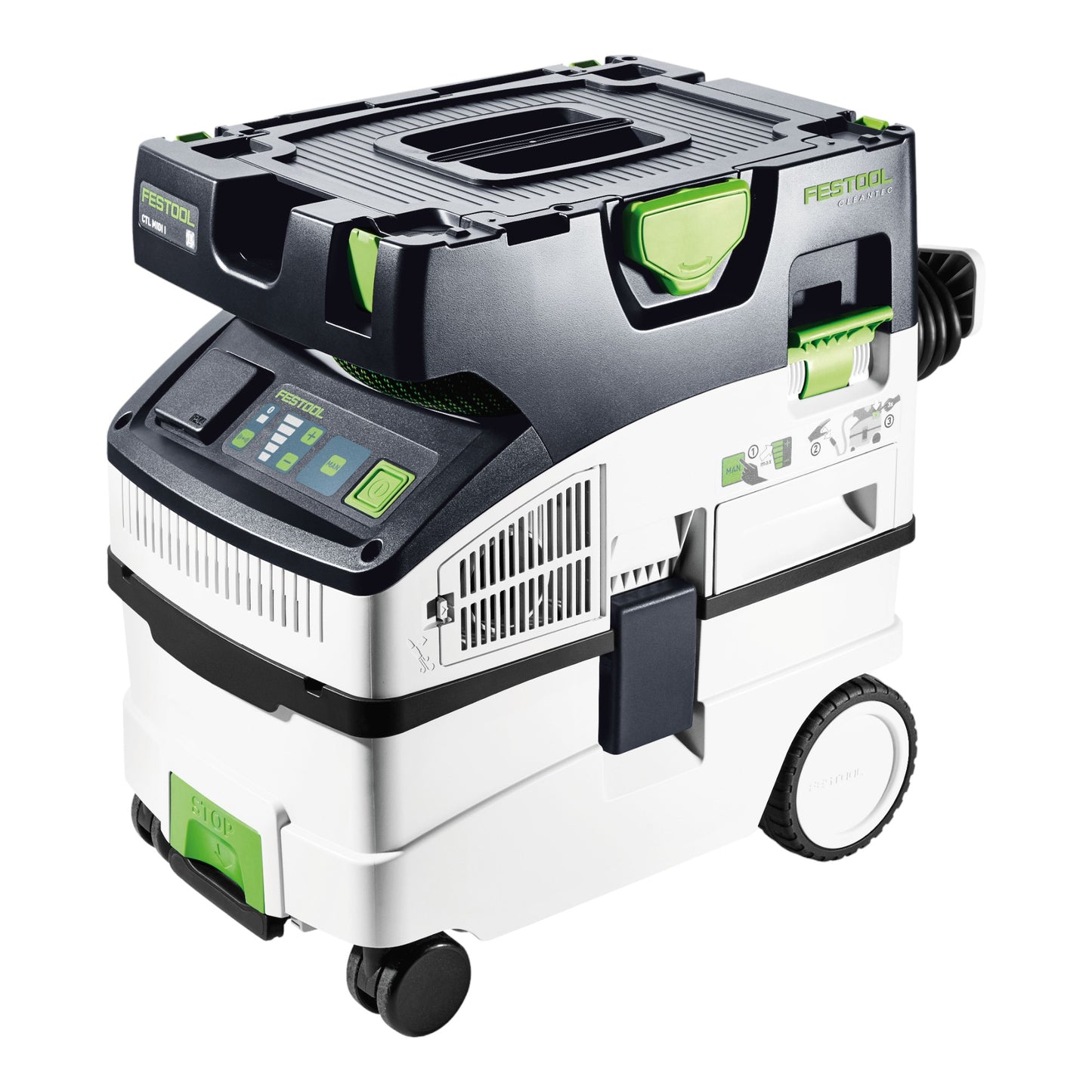 Aspirateur mobile Festool CTL MIDI I CT-F CLEANTEC Dépoussiéreur 15 l. L (578038) + télécommande Bluetooth + accessoires