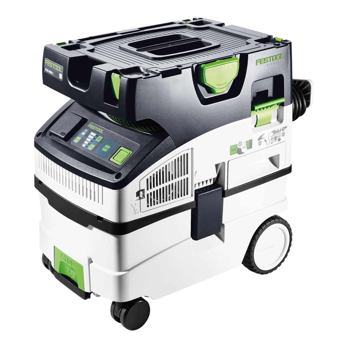 Aspirateur mobile Festool CTM MIDI I CT-F CLEANTEC Dépoussiéreur 15 l. M (578034) + télécommande Bluetooth