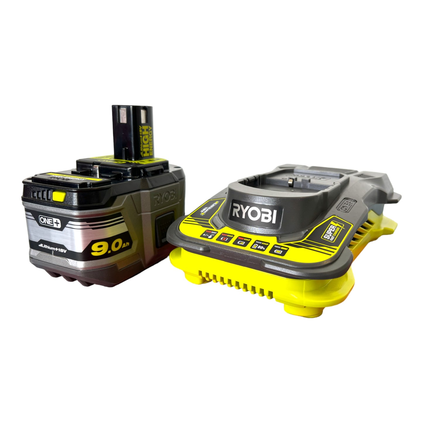 Ryobi RC18150-190 Starter Set 18 V ONE+ 1x High Energy Lithium+ Akku 9,0 Ah + Schnell Ladegerät ( 5133004421 )