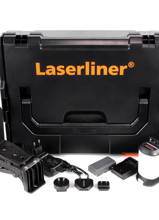 Laserliner SuperPlane-Laser 3D Pro rot selbstnivellierend in L-Boxx + 1x 7,4 Ah Akku + Ladegerät + CrossGrip ( 036.600L ) - Toolbrothers