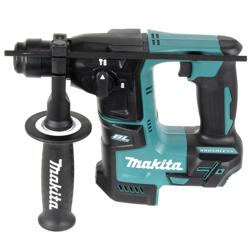 Makita DHR 171 18 V 2-stufig Brushless Akku Bohrhammer SDS Plus  + 2x Akku 6,0 Ah + Ladegerät + 5 tlg. Hartmetall Bohrer Set + Makpac - Toolbrothers