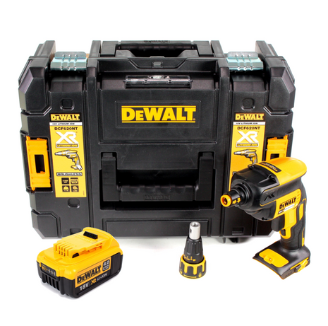 DeWalt DCF 620 NT Akku Trockenbauschrauber 18 V 30 Nm Brushless + 1x Akku 4,0 Ah + TSTAK - ohne Ladegerät - Toolbrothers