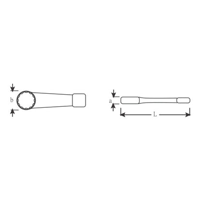 Clé à poing américain STAHLWILLE 4205 taille de clé 70 mm (4000826128)