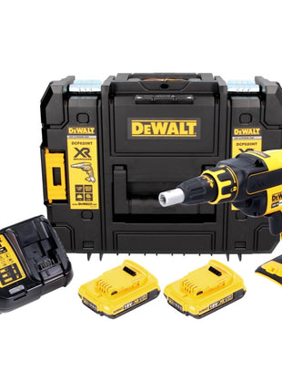 DeWalt DCF 620 D2 Akku Trockenbauschrauber 18 V 30 Nm Brushless + 2x Akku 2,0 Ah + Ladegerät + TSTAK - Toolbrothers