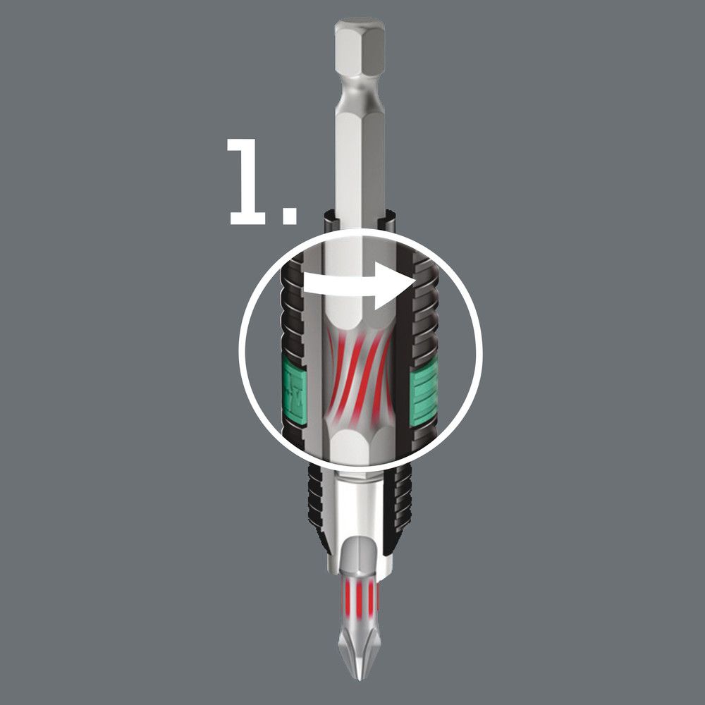 Embout WERA 855/1 BTH 1/4″ PZD 3 longueur 25 mm (4000829562)