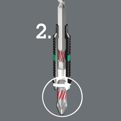 Embout WERA 855/1 BTH 1/4″ PZD 3 longueur 25 mm (4000829562)