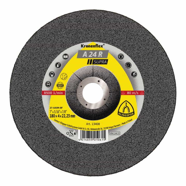 KLINGSPOR disque abrasif A 24 R Supra D125xS6mm (4000841087)