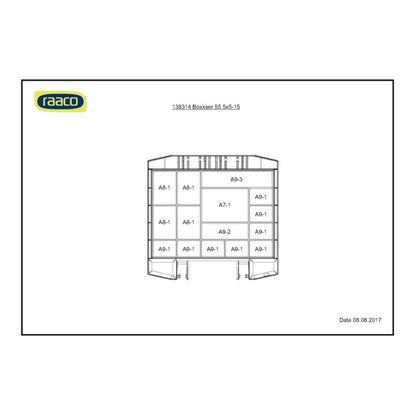 RAACO Sortimentskoffer boxxser B298xT284xH55mm ( 4000871548 )