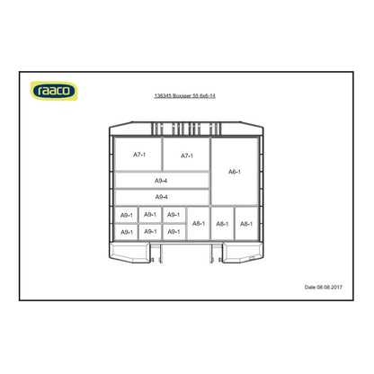 Mallette d'assortiment RAACO boxxser L354xP323xH55mm (4000871550)