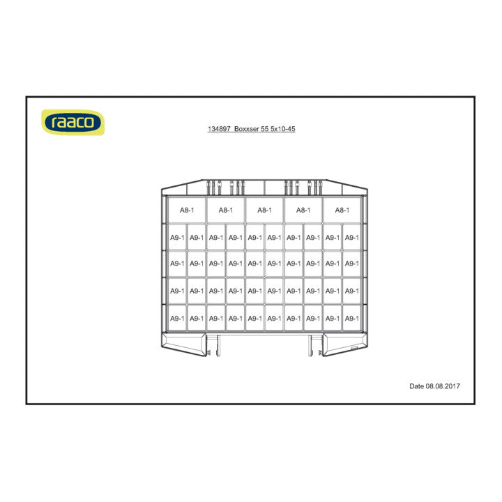 RAACO Sortimentskoffer boxxser B421xT361xH55mm ( 4000871552 )