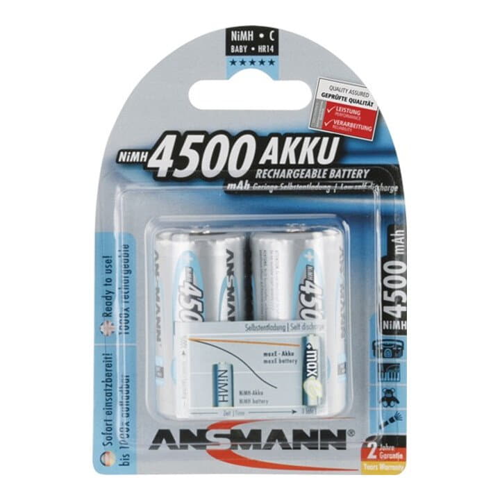 Cellule de batterie ANSMANN maxE 1,2 V 4500 mAh (4000876119)