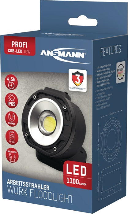 ANSMANN Projecteur LED à batterie FL1100R 3,7 V 4000 mAh (4000902124)