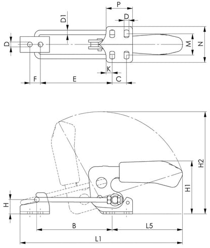 AMF Verschlussspanner Nr. 6848H Größe 3 ( 4123682300 )