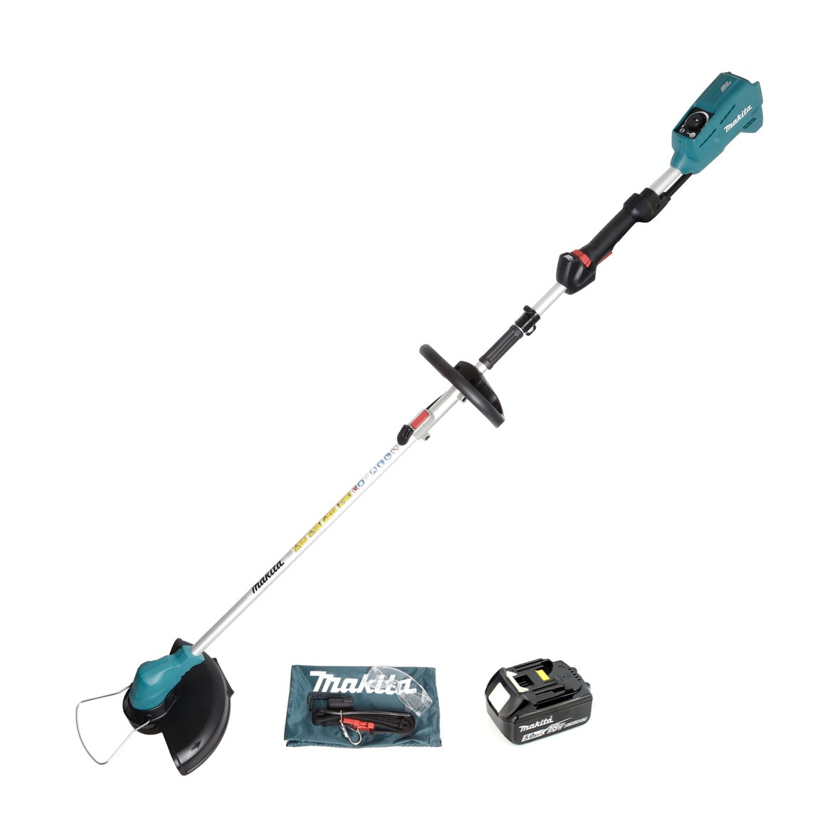 Makita DUR 183 LT1 Akku Rasentrimmer 18V 300mm Brushless + 1x Akku 5,0Ah - ohne Ladegerät - Toolbrothers