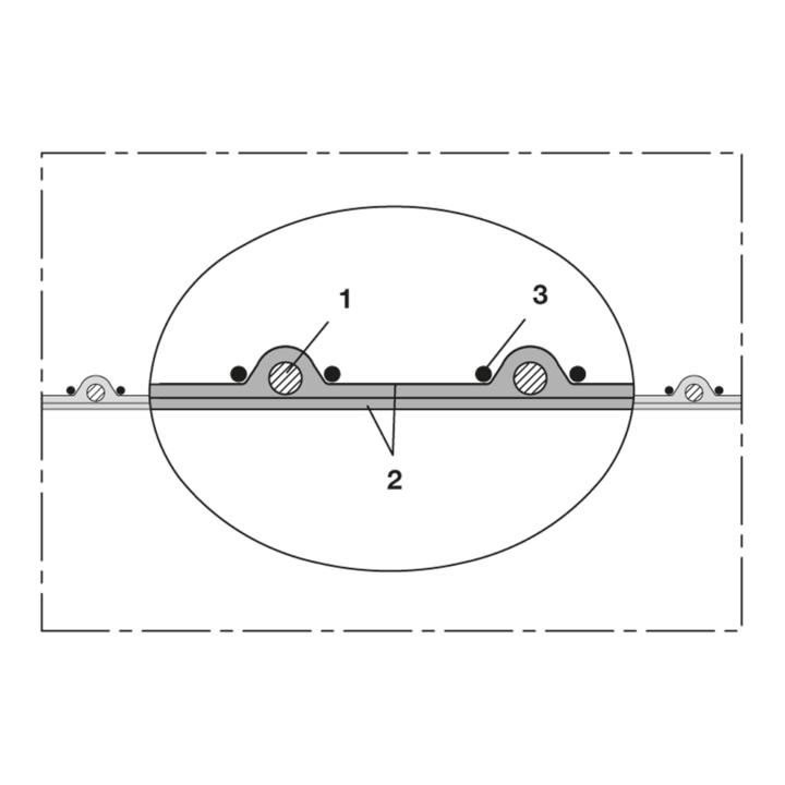 Tuyau d'aspiration et de soufflage NORRES SIL 391 DEUX Ø intérieur 57 mm (4501400663)