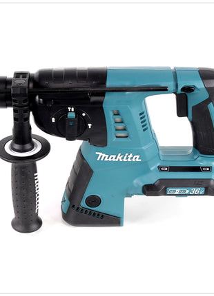 Makita DHR 263 RFJ 2x18V / 36 V SDS-Plus Akku Bohrhammer mit 2 x 3,0 Ah Akku + Ladegerät im Makpac 4 + 5 tlg. Hartmetall Bohrer Set für Mauerwerk und Beton - Toolbrothers