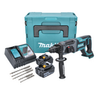 Makita DHR 241 RTJ Akku Bohrhammer 18 V 2,0 J SDS plus + 2x Akku 5,0 Ah + Ladegerät + 5 tlg. Bohrer Set + Makpac - Toolbrothers