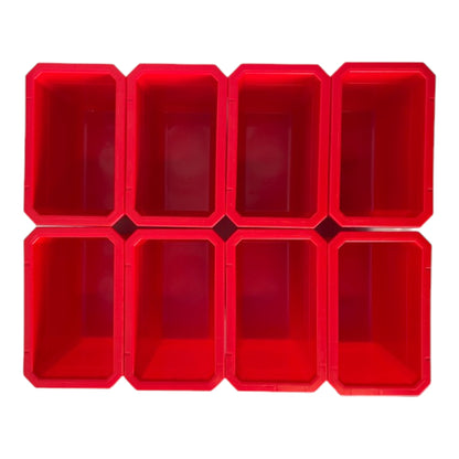 Qbrick System Container Set N°2 mur d'atelier 39 x 35 cm avec 8 conteneurs pour valises System ONE et System TWO