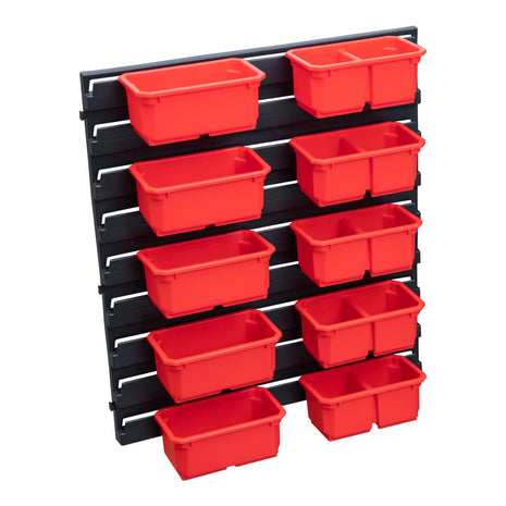 Qbrick System Container Set N° 3 mur d'atelier 39 x 35 cm avec 10 conteneurs pour PRO Organizer 100 Expert / 200 Expert / PRO Drawer 3