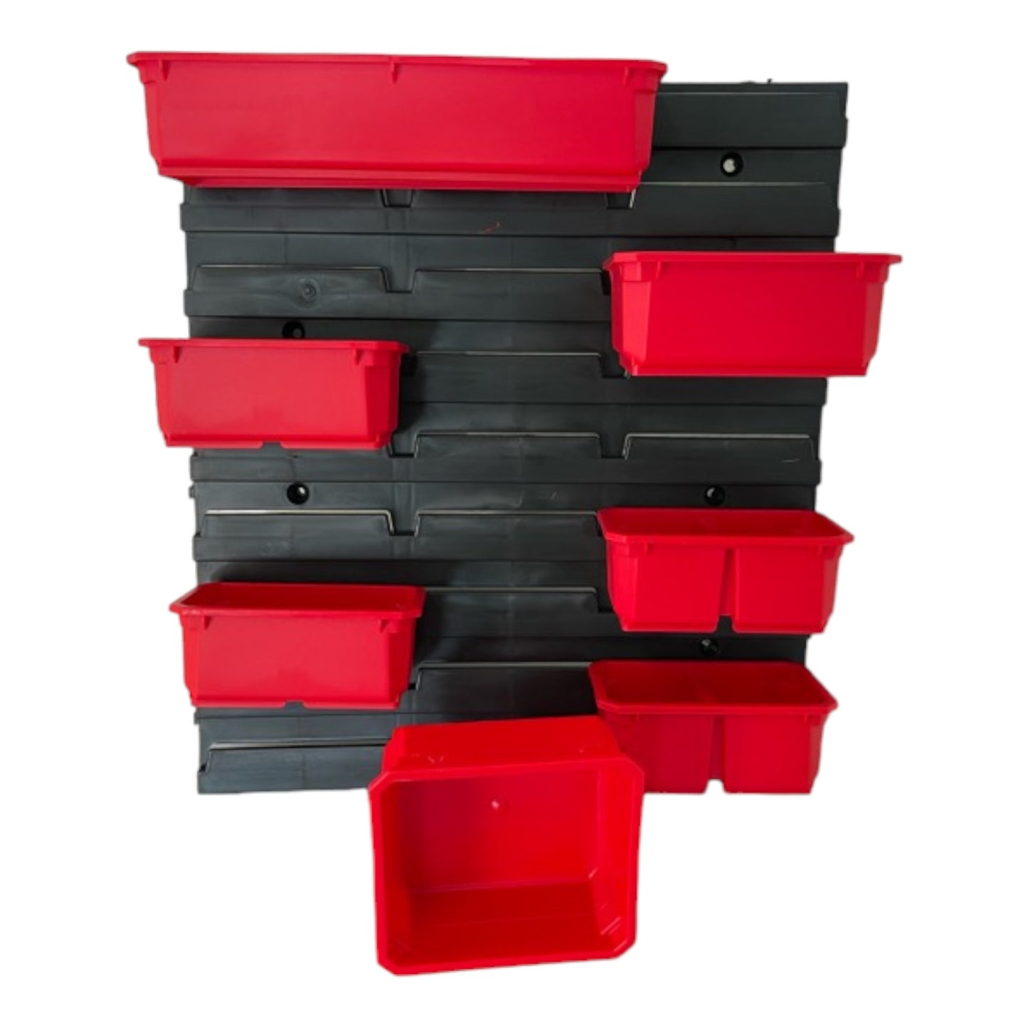 Qbrick System Container Set N° 6 Mur d'atelier 39 x 35 cm avec 8 conteneurs pour PRO Organizer 100 / 200