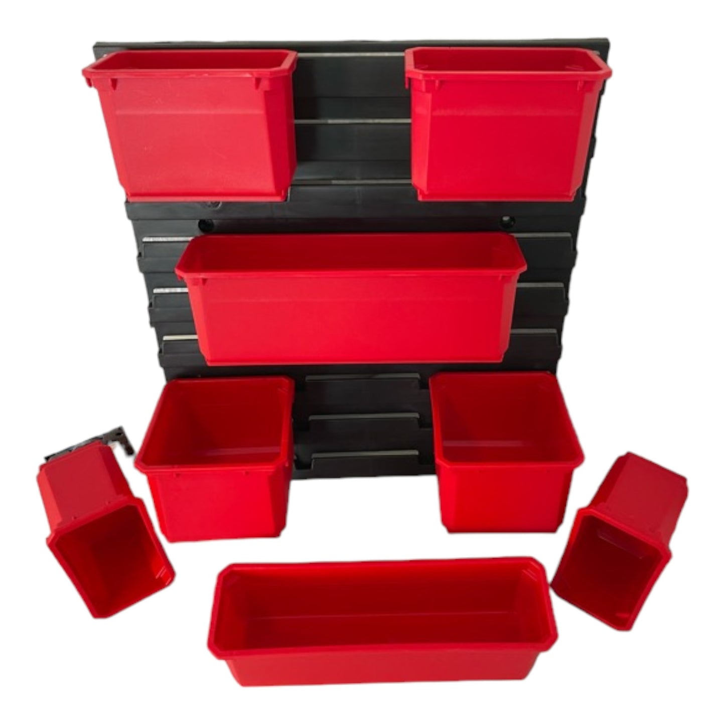 Qbrick System Container Set Nr. 7 Werkstattwand 39 x 35 cm mit 8 Behältern für PRO Organizer 300