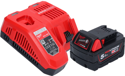 Mélangeur à batterie Milwaukee M18 FPM-501X 18 V 20 l brushless + 1x batterie 5,0 Ah + chargeur + boîtier HD