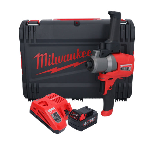 Mélangeur à batterie Milwaukee M18 FPM-501X 18 V 20 l brushless + 1x batterie 5,0 Ah + chargeur + boîtier HD