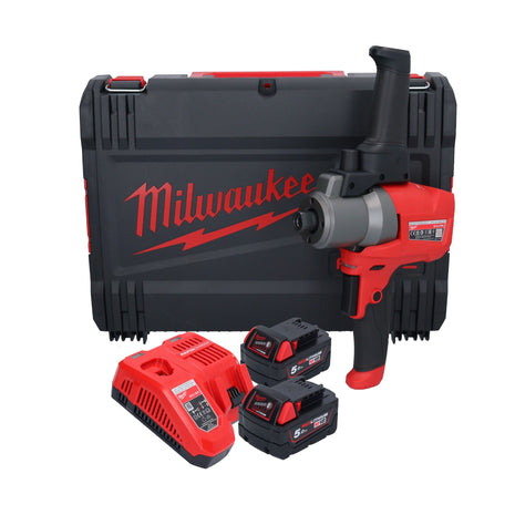 Mélangeur à batterie Milwaukee M18 FPM-502X 18 V 20 l brushless + 2x batteries 5,0 Ah + chargeur + boîtier HD