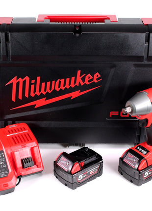 Milwaukee M18 FIWF 12-502 X Akku Schlagschrauber 18V ½'' Brushless ( 4933451071 ) in HD Box mit 2 x 5,0 Ah Akkus und Ladegerät - Toolbrothers