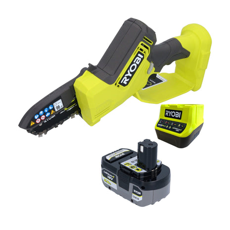 RYOBI RY18PSX10A-120 scie à batterie 18 V 10 cm sans balais (5133005434) + 1x batterie 2,0 Ah + chargeur