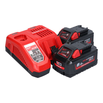 Mélangeur à batterie Milwaukee M18 FPM-802X 18 V 20 l brushless + 2x batteries 8,0 Ah + chargeur + boîtier HD