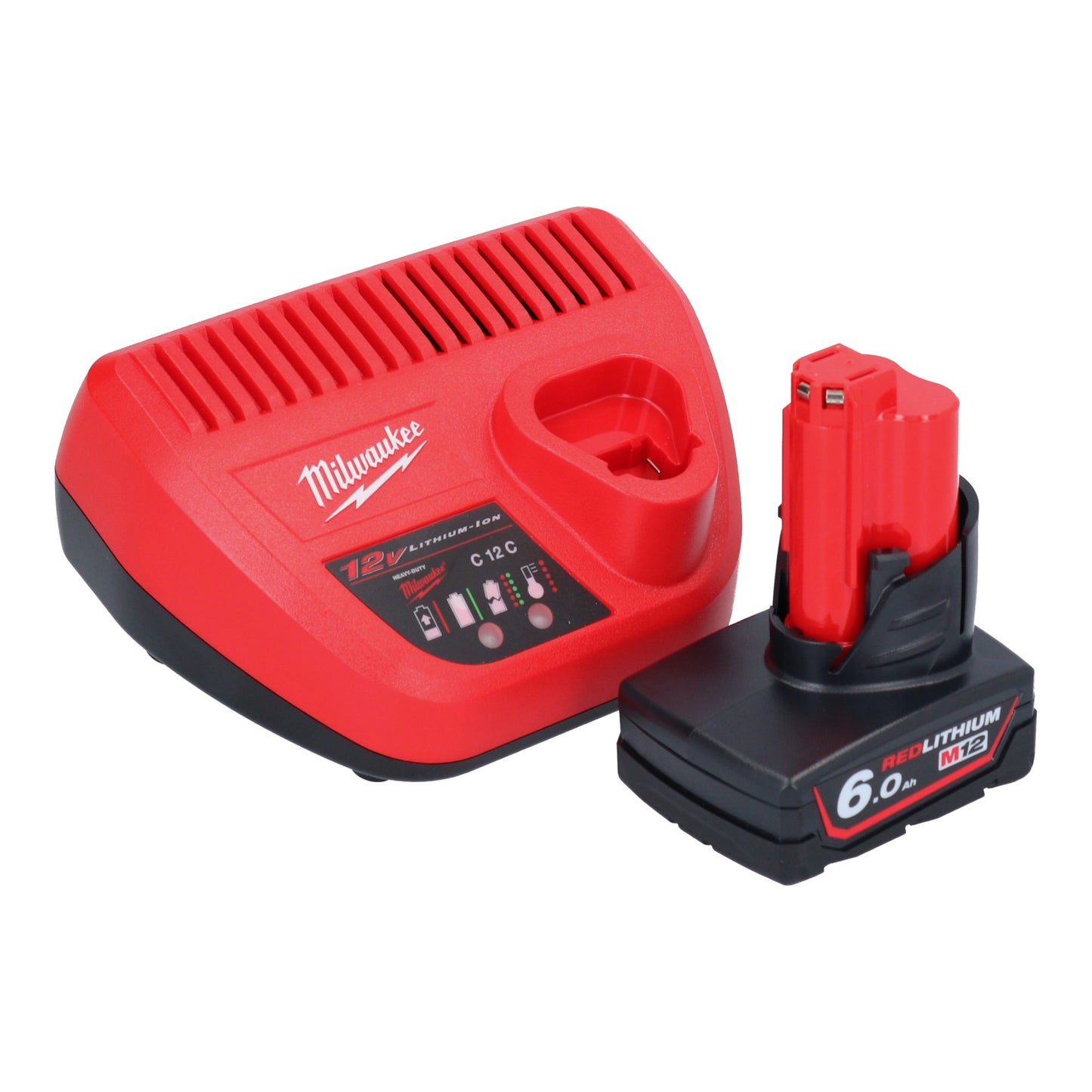 Sécateur à batterie Milwaukee M12 BLPRS-601 12 V 32 mm + 1x batterie 6,0 Ah + chargeur