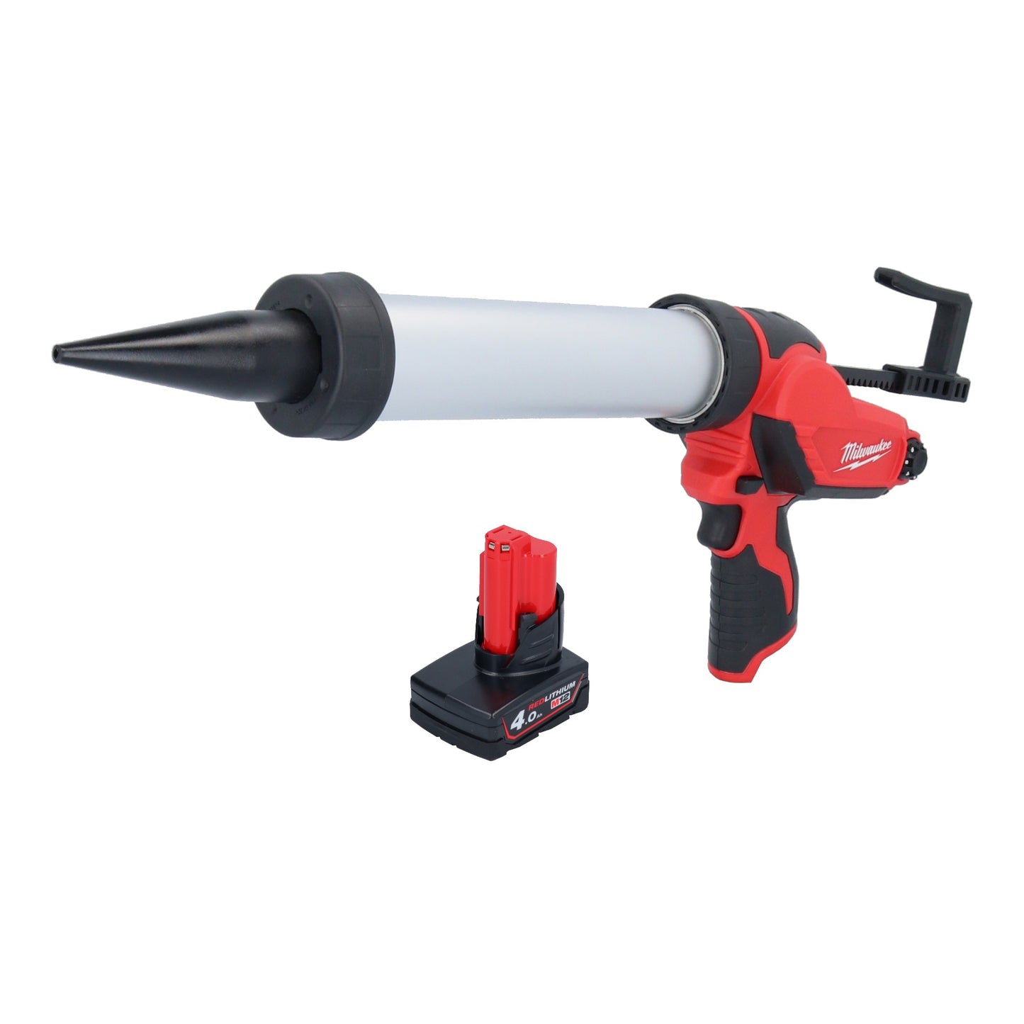 Milwaukee M12 PCG/400A-401 Akku Kartuschenpistole 12 V 400 ml + 1x Akku 4,0 Ah - ohne Ladegerät