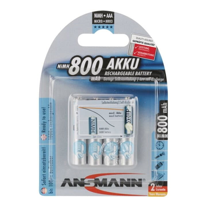 Cellule de batterie ANSMANN maxE 1,2 V 800 mAh (4000876117)