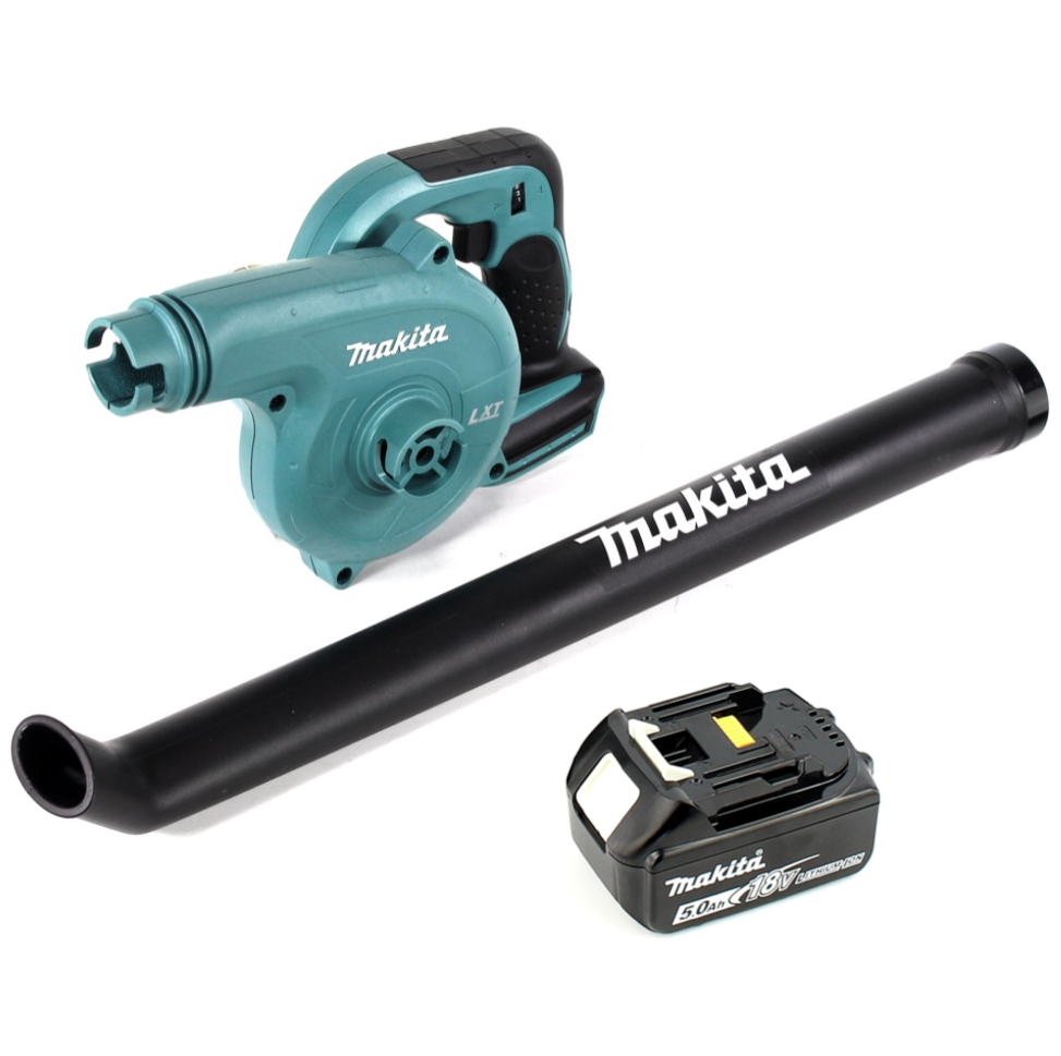 Makita DUB 183 T1 18 V Akku Gebläse + 1x BL 1850 B 5,0 Ah Akku - ohne Ladegerät - Toolbrothers