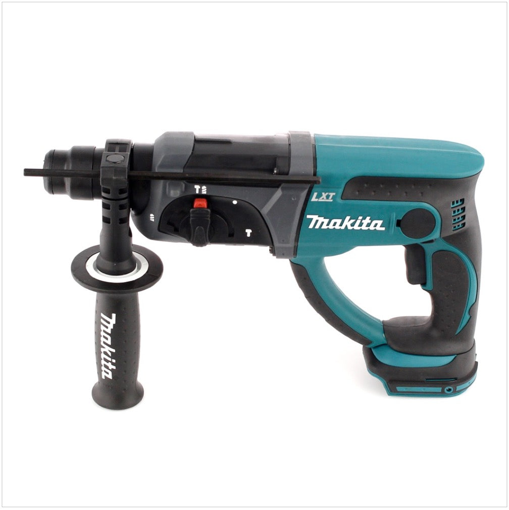 Makita DHR 202 RTJ 18 V Akku Kombihammer SDS-Plus im Makpac + 2x 5,0 Ah Akku + Ladegerät + 5 tlg. Hartmetall Bohrer Set für Mauerwerk und Beton - Toolbrothers