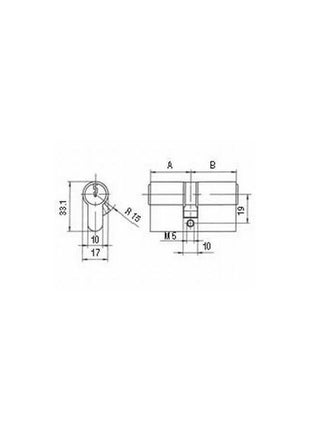 BKS profil double cylindre PZ 8800 27/40 mm (3000251627)