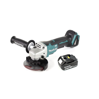 Makita DGA 458 T1 Akku Winkelschleifer 18 V 115mm Brushless + 1x Akku 5,0Ah - ohne Ladegerät - Toolbrothers