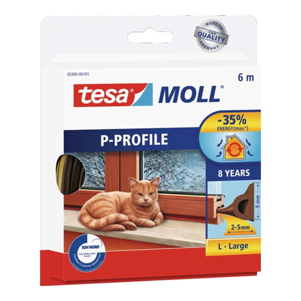 TESA fenêtre/porte moll tesamoll® 5390 L9mmxH5,5mmxL6m (3000265157)