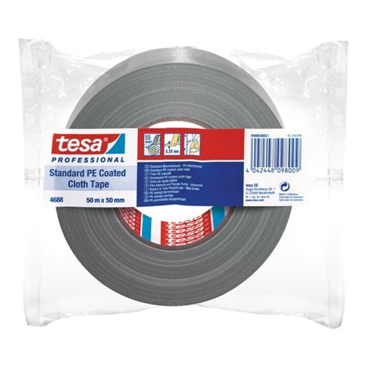 TESA ruban textile tesaband® Standard 4688 argent mat (3000265406)